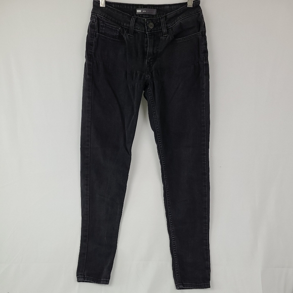 Levi’s Black Skinny Legging Jeans Size 27x30 Black. Inseam 28" - Picture 1 of 8